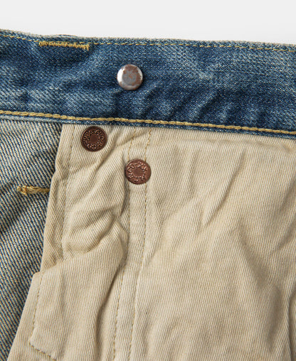 12.5oz Selvedge Denim Jeans - Washed Blue