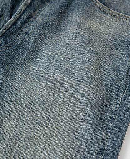 12.5oz Selvedge Denim Jeans - Washed Blue