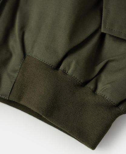 Stand Collar Jacket - Olive