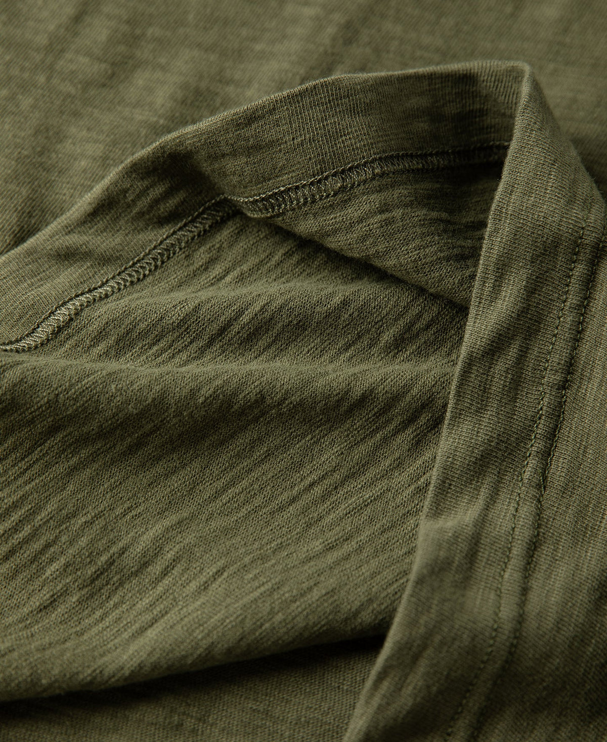 Heavyweight Cotton Gusset Tube T-Shirt - Green