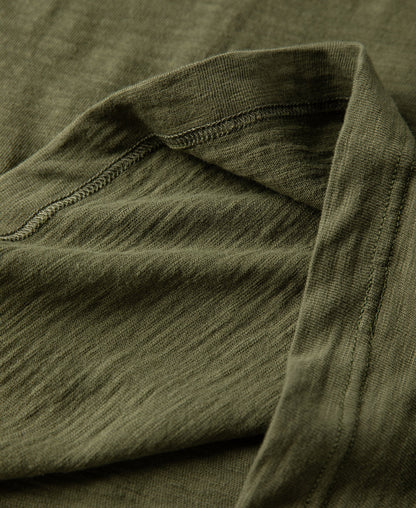 Heavyweight Cotton Gusset Tube T-Shirt - Green