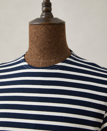 Breton Striped Jersey T-Shirt - Navy/Ivory