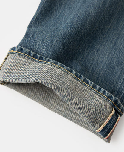 12.5oz Selvedge Denim Jeans - Washed Blue