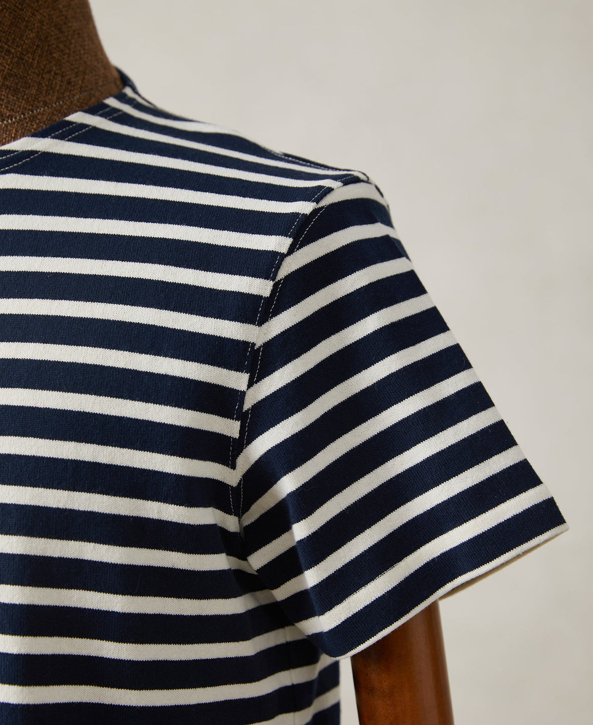 Breton Striped Jersey T-Shirt - Navy/Ivory