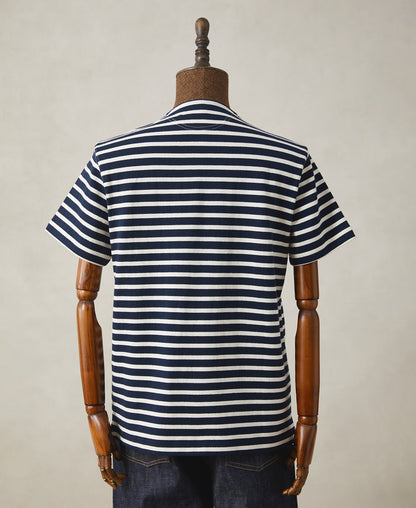 Breton Striped Jersey T-Shirt - Navy/Ivory
