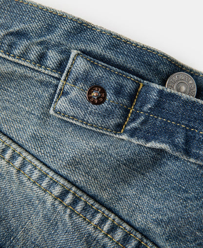 12.5oz Selvedge Denim Jeans - Washed Blue