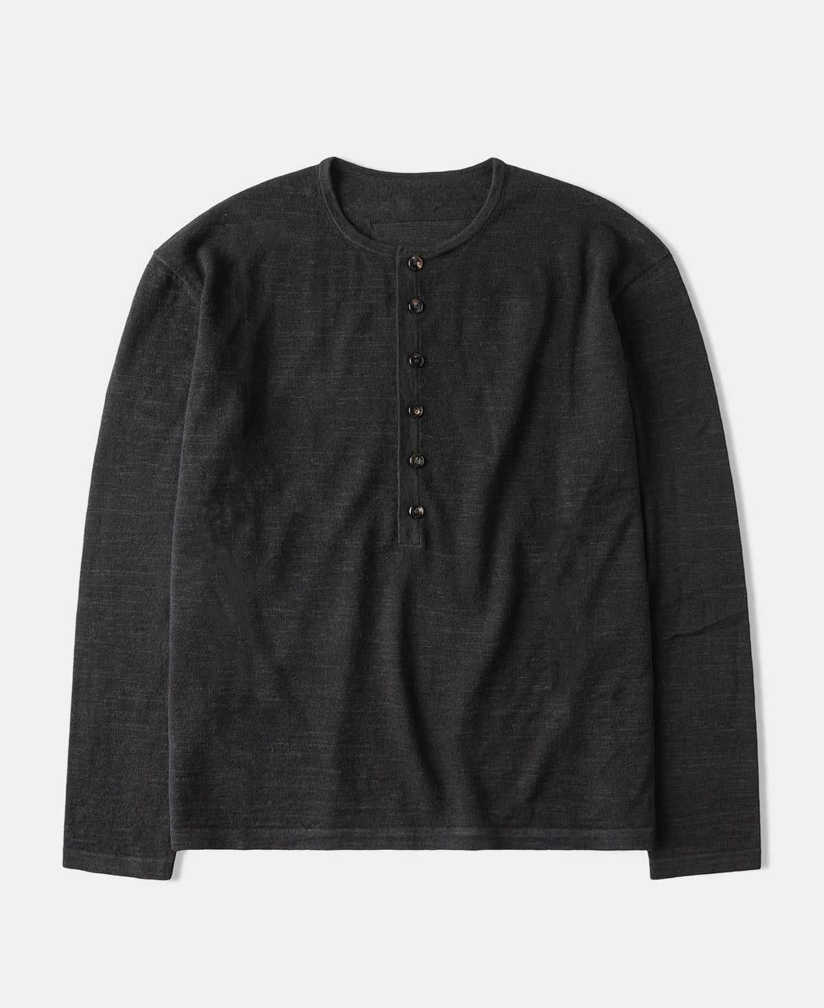 Wool-Hemp Blend Henley Shirt