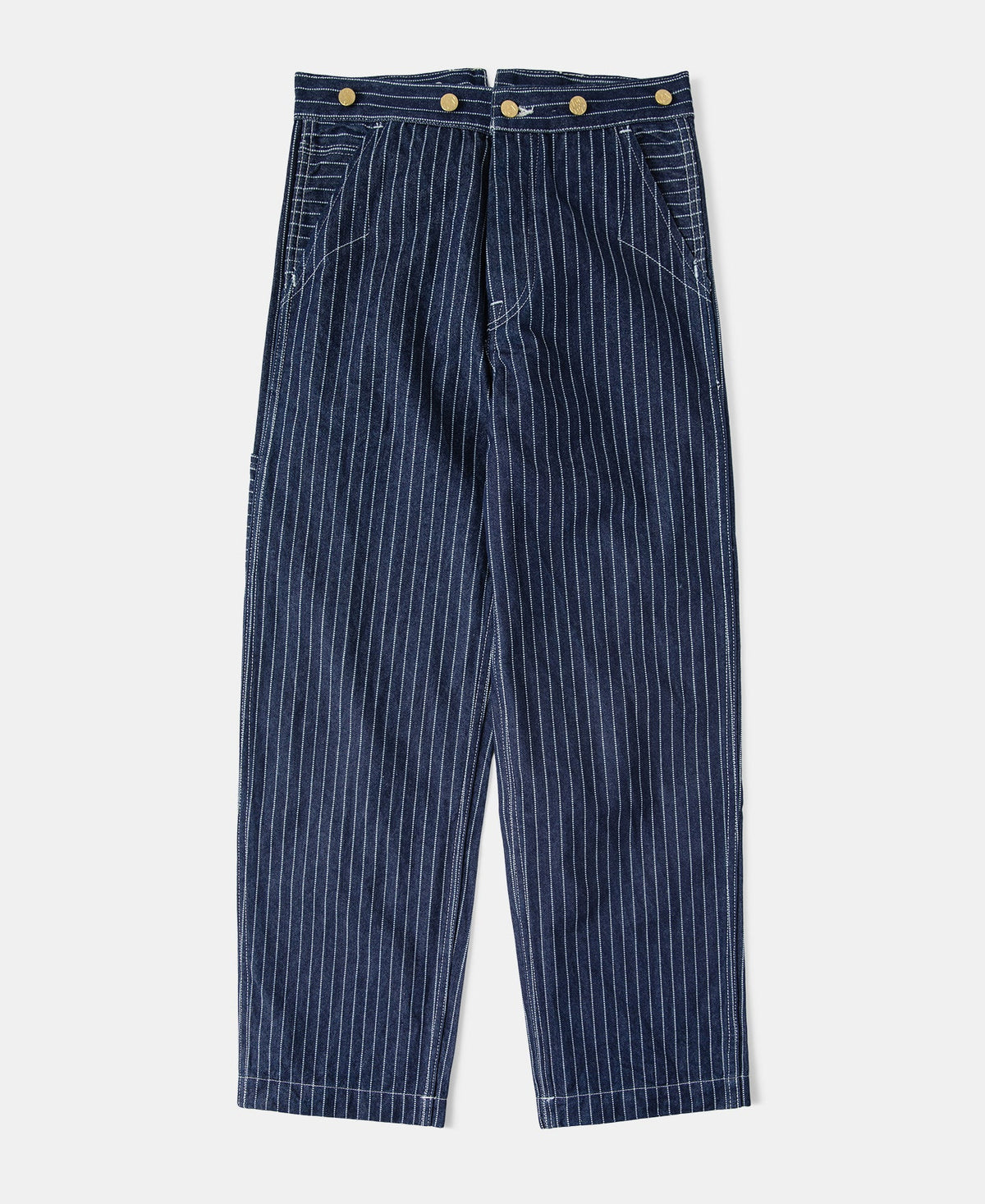 Wabash Stripe Work Pants - Indigo