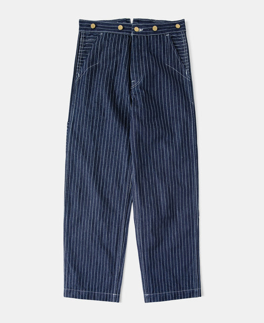 Wabash Stripe Work Pants - Indigo