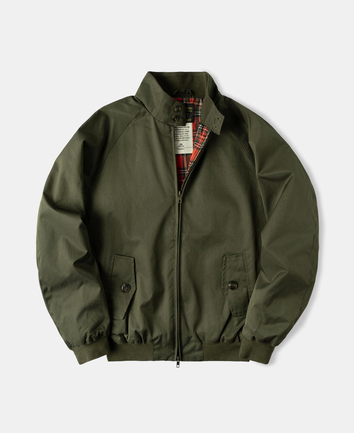 Stand Collar Jacket - Olive