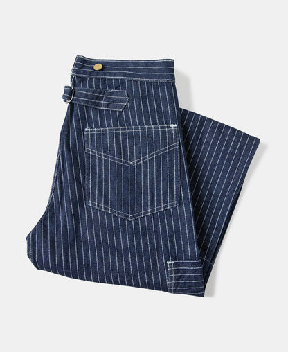 Wabash Stripe Work Pants - Indigo