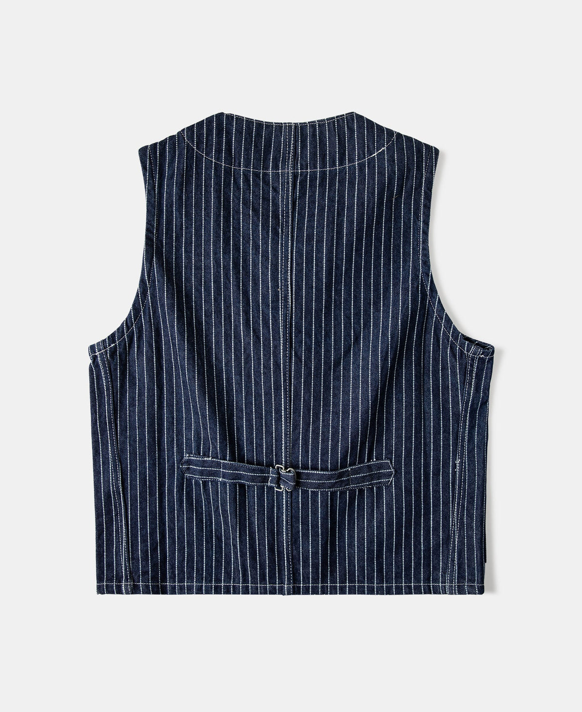 Wabash Stripe Work Vest - Indigo