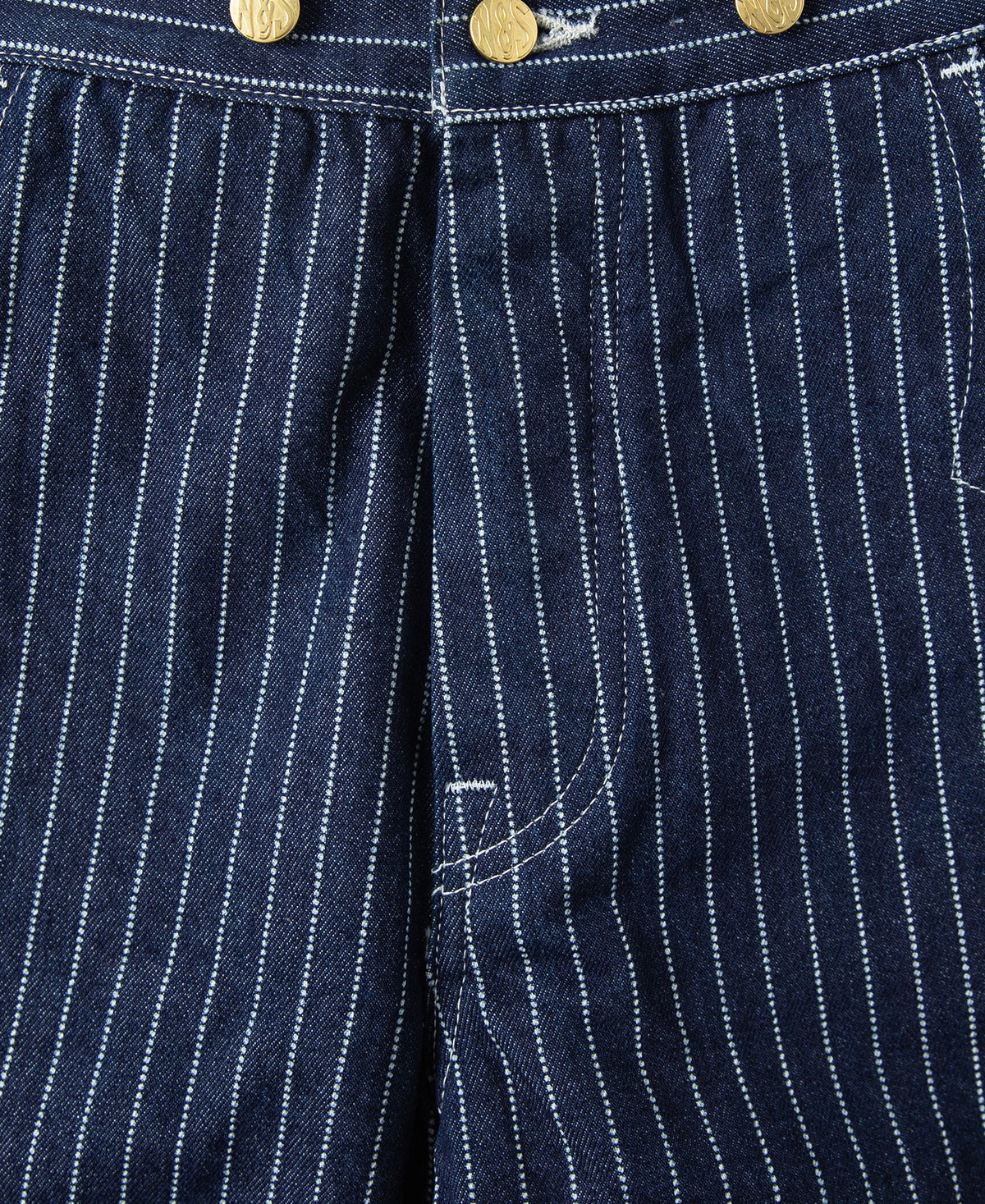 Wabash Stripe Work Pants - Indigo