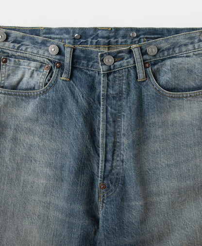 12.5oz Selvedge Denim Jeans - Washed Blue