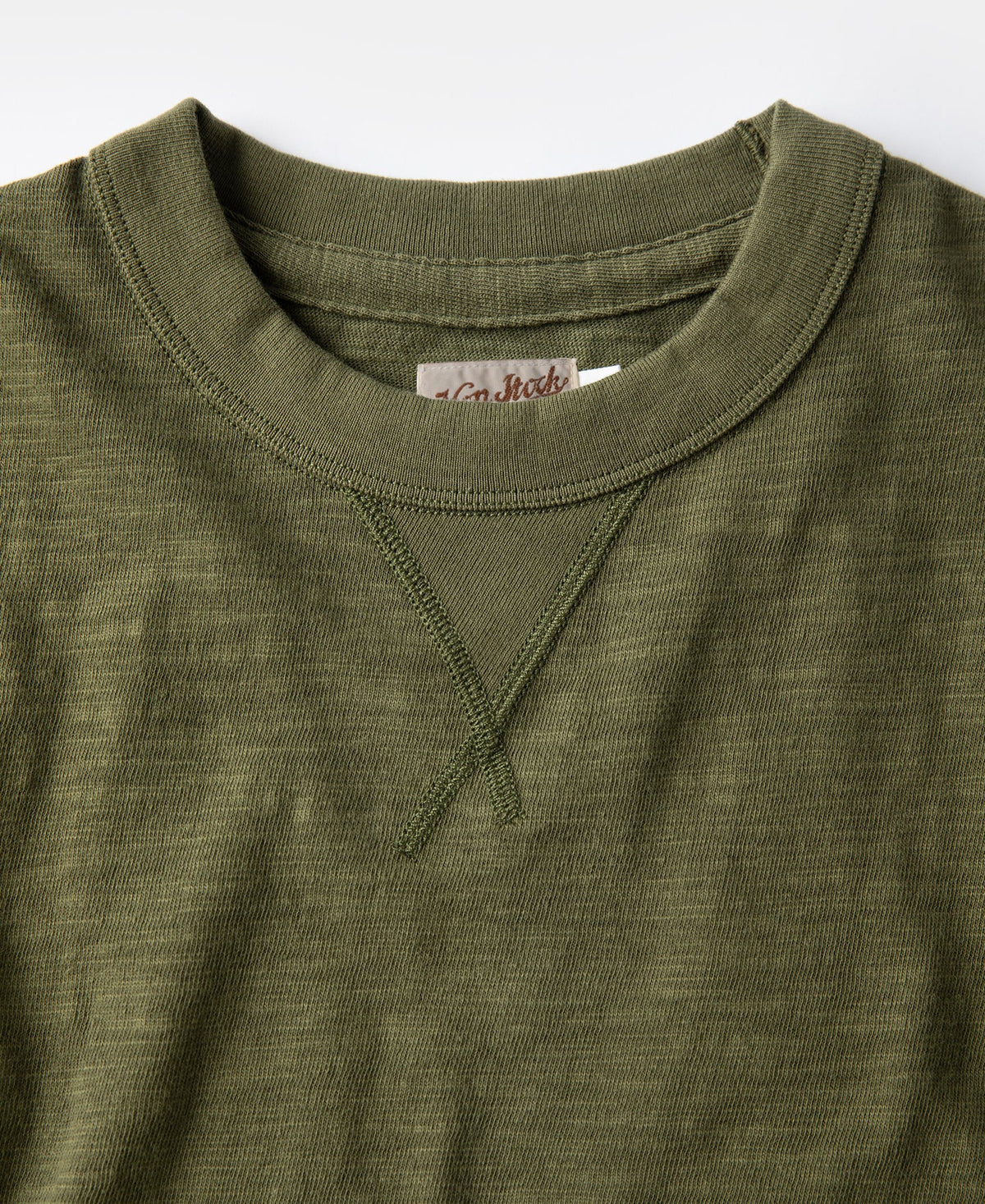 Heavyweight Cotton Gusset Tube T-Shirt - Green