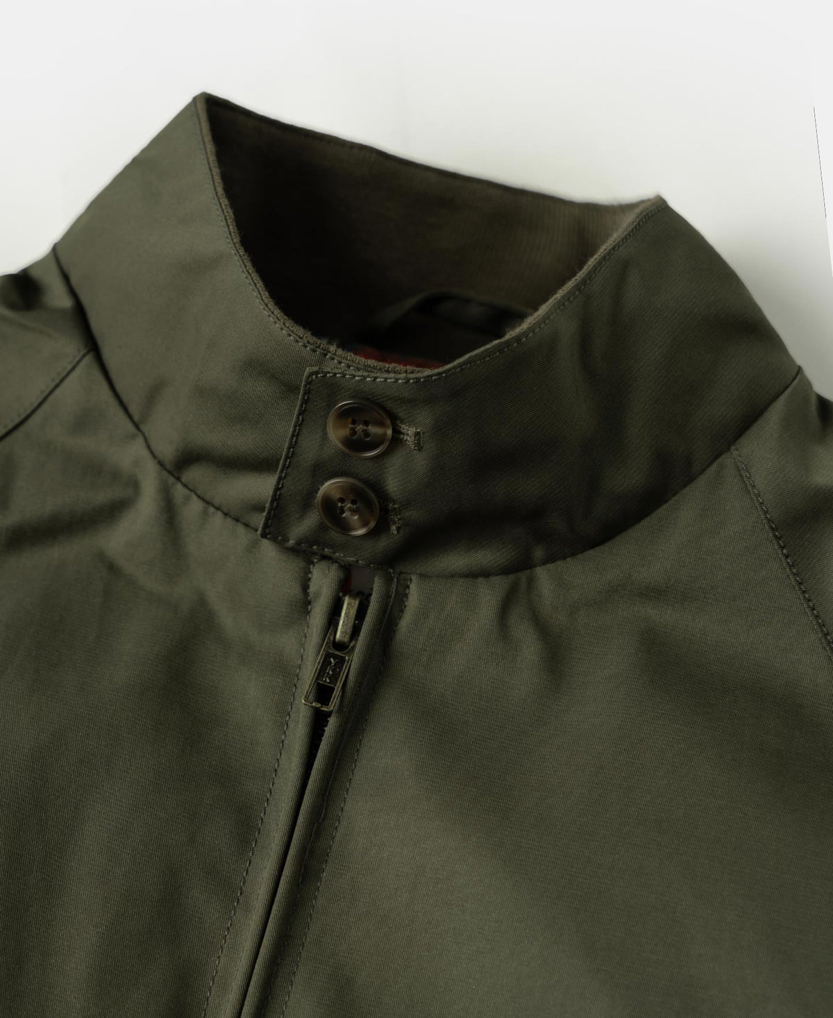 Stand Collar Jacket - Olive