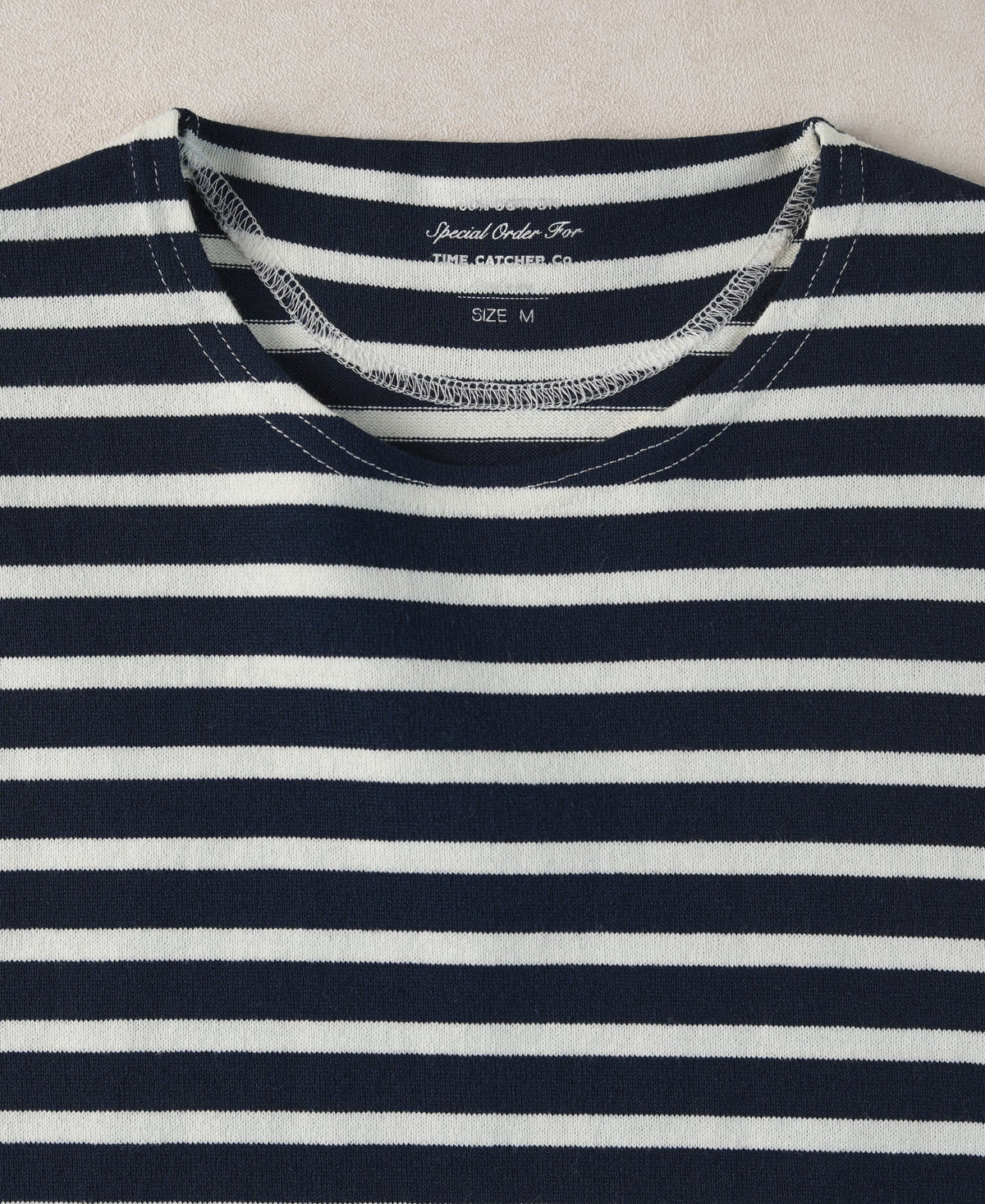 Breton Striped Jersey T-Shirt - Navy/Ivory