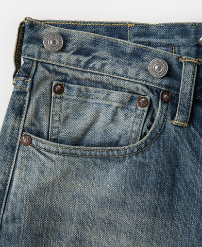 12.5oz Selvedge Denim Jeans - Washed Blue