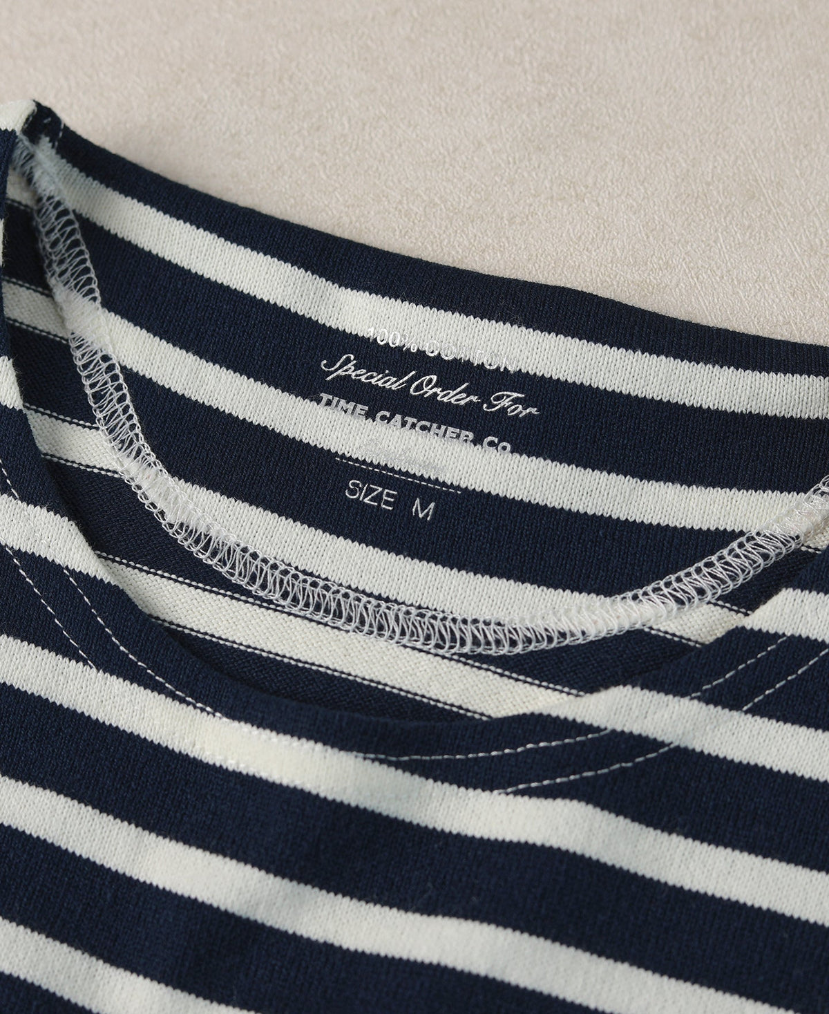 Breton Striped Jersey T-Shirt - Navy/Ivory