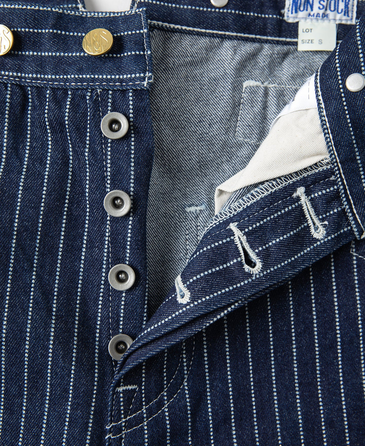Wabash Stripe Work Pants - Indigo