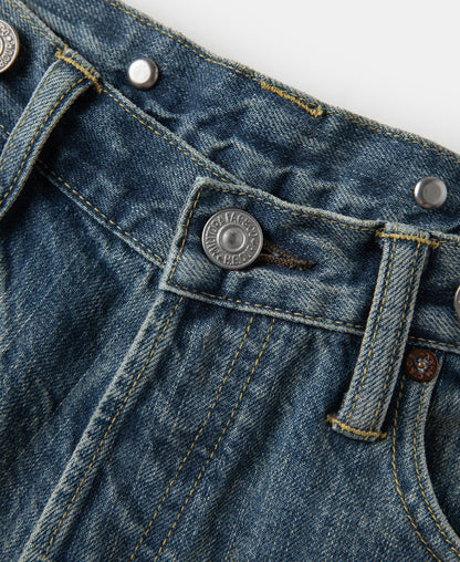 12.5oz Selvedge Denim Jeans - Washed Blue