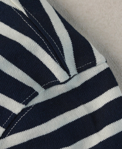Breton Striped Jersey T-Shirt - Navy/Ivory