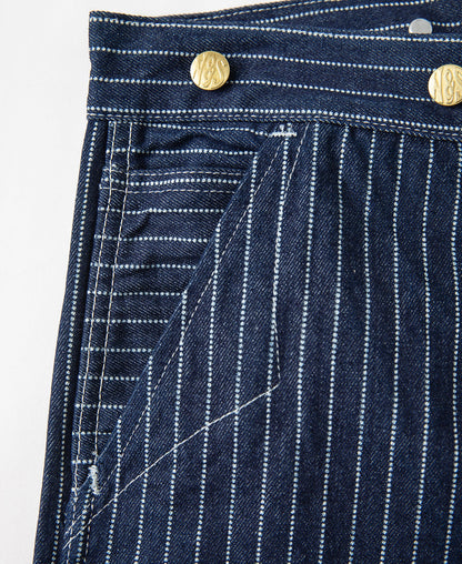 Wabash Stripe Work Pants - Indigo