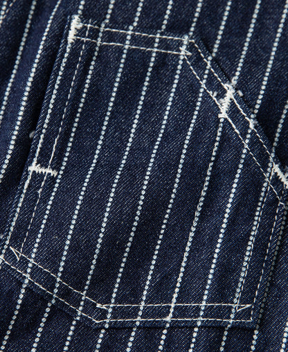 Wabash Stripe Work Vest - Indigo