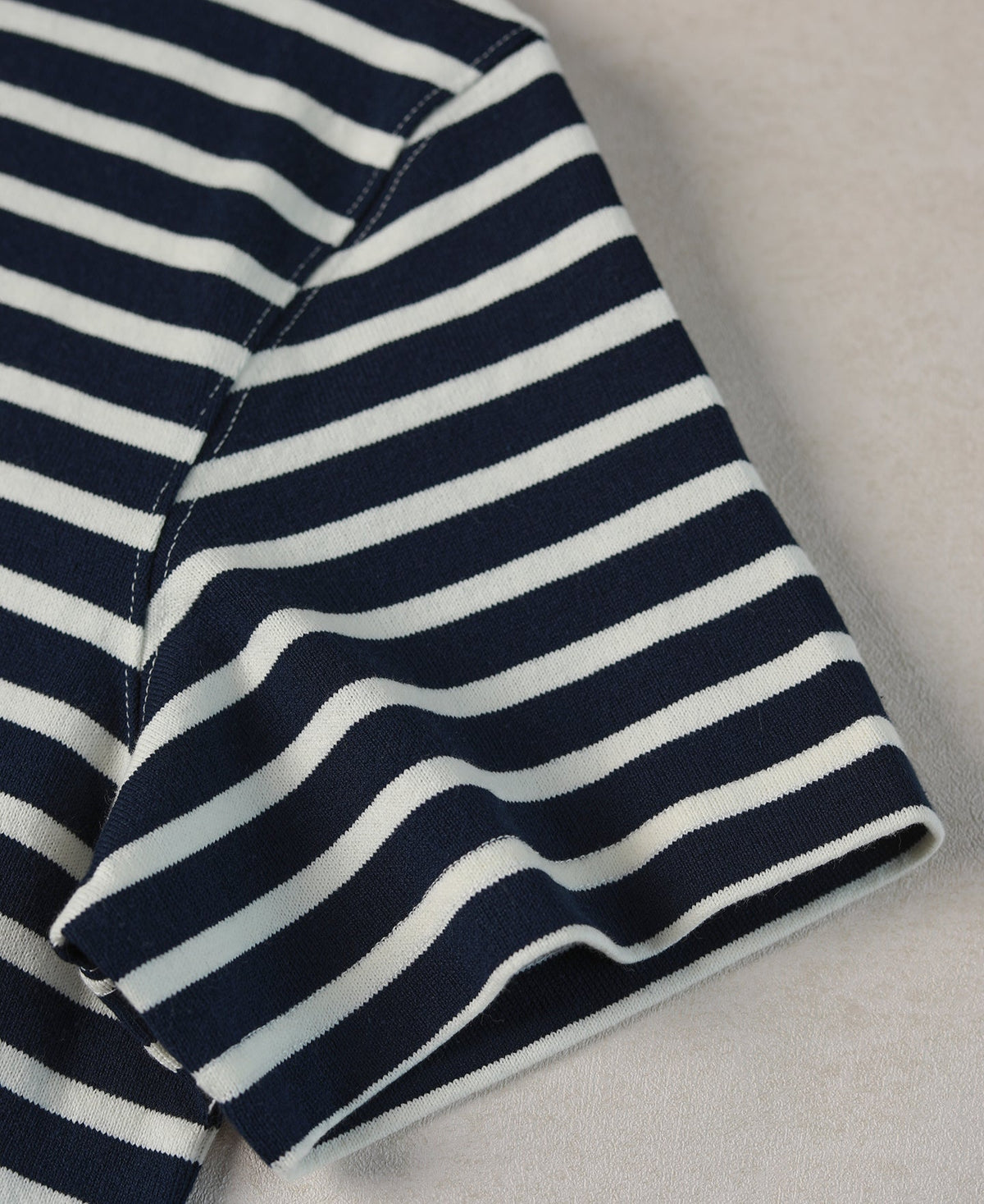 Breton Striped Jersey T-Shirt - Navy/Ivory