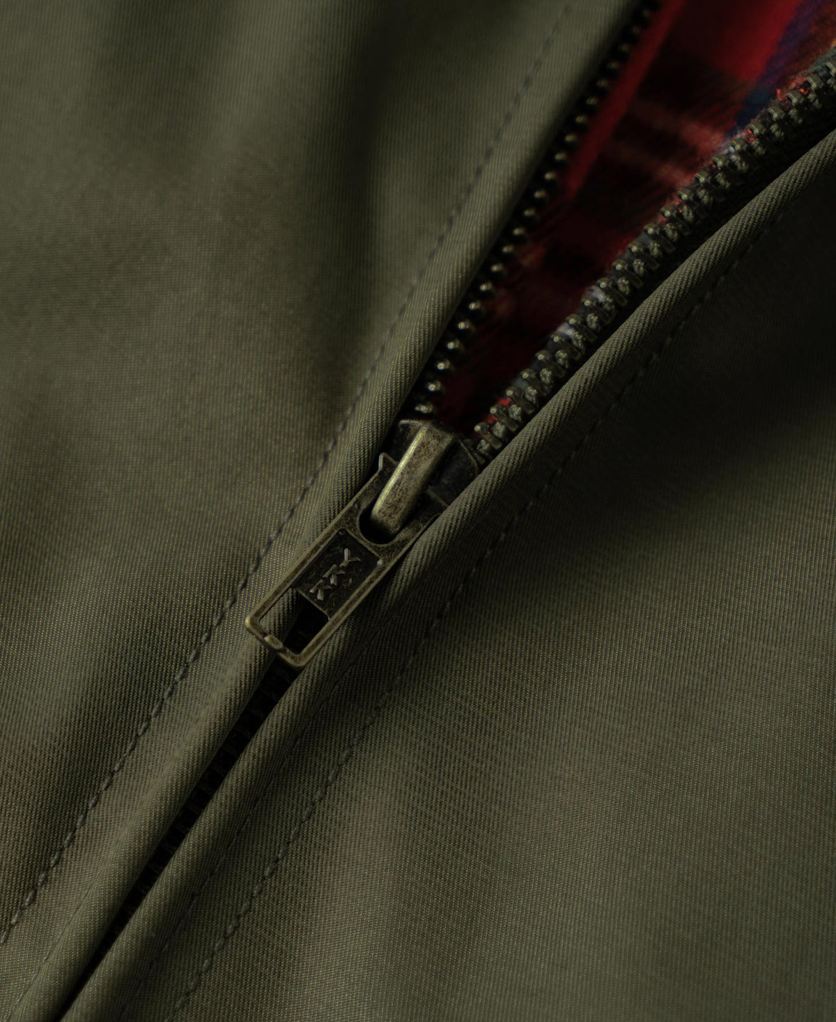 Stand Collar Jacket - Olive