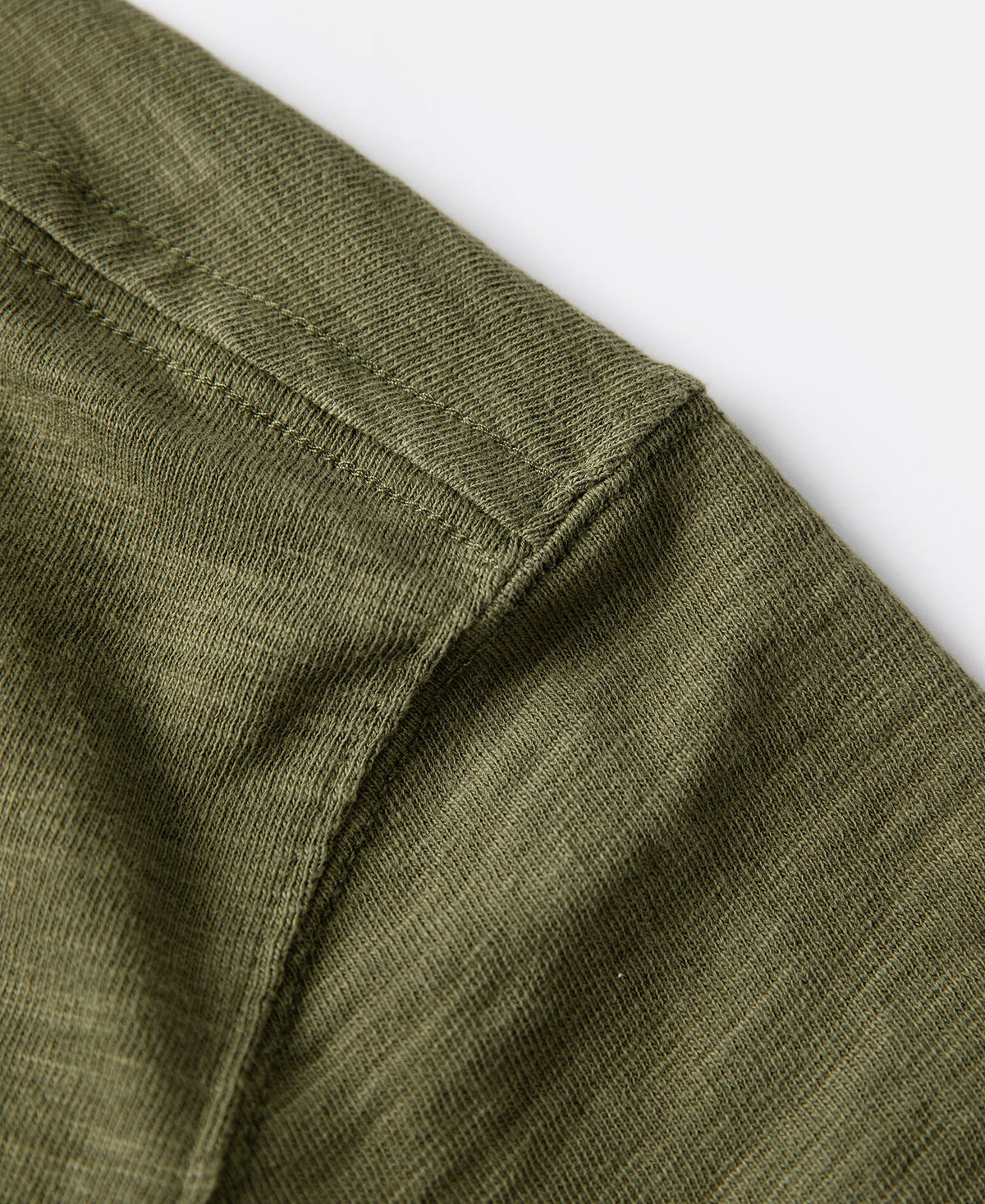 Heavyweight Cotton Gusset Tube T-Shirt - Green