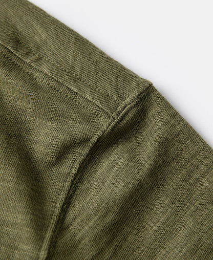 Heavyweight Cotton Gusset Tube T-Shirt - Green