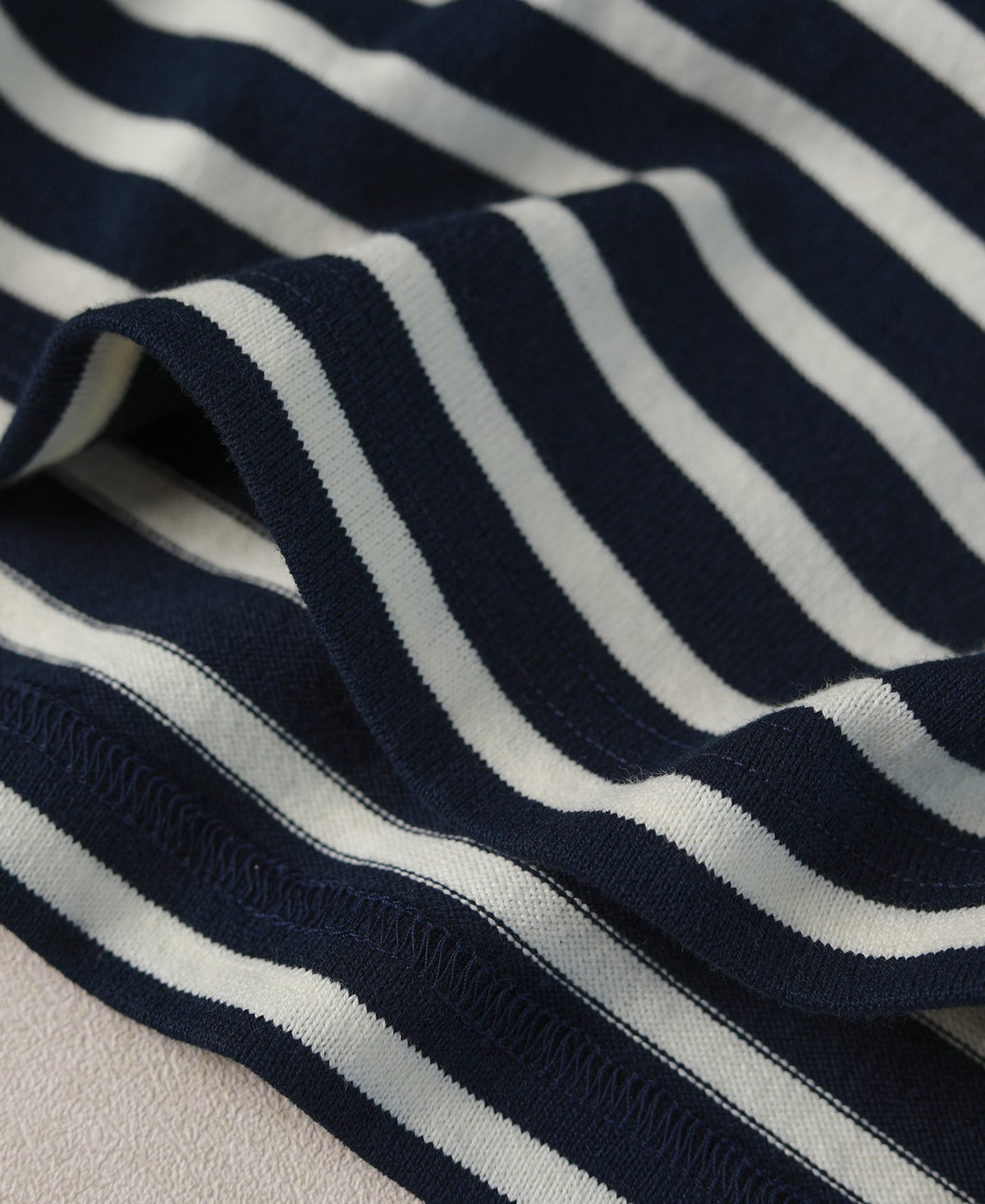 Breton Striped Jersey T-Shirt - Navy/Ivory
