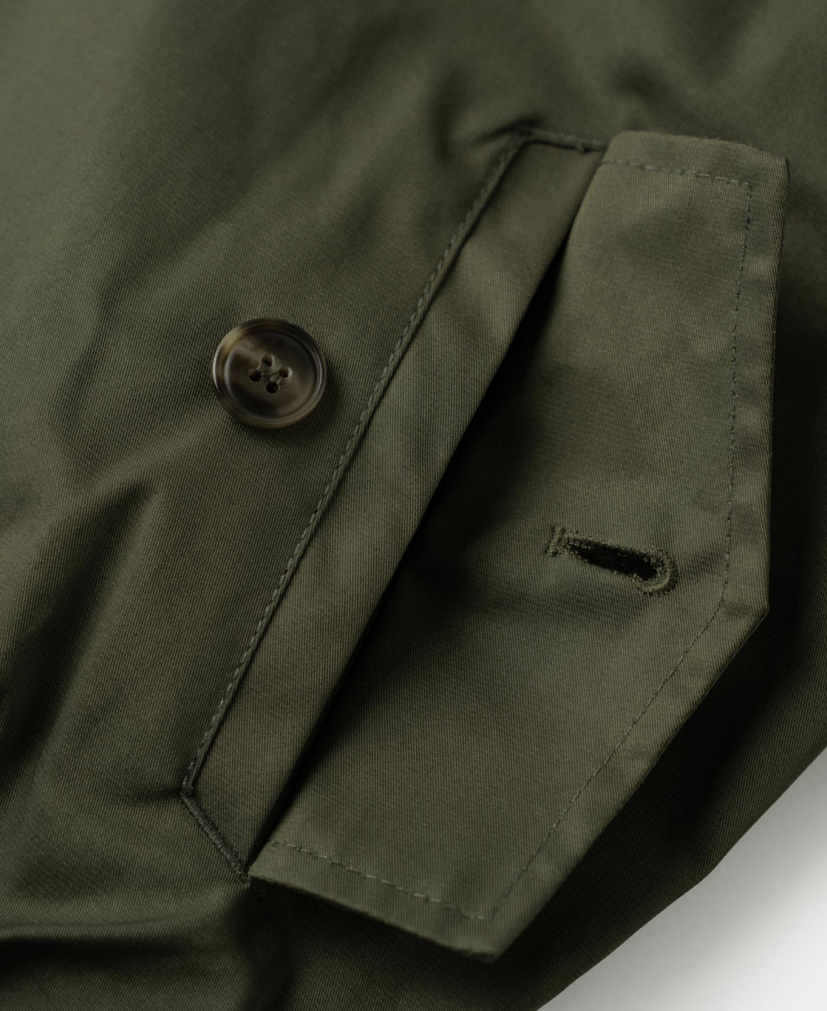 Stand Collar Jacket - Olive
