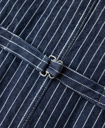 Wabash Stripe Work Vest - Indigo