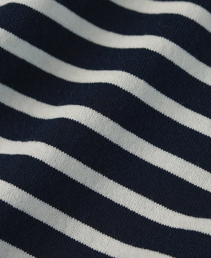 Breton Striped Jersey T-Shirt - Navy/Ivory