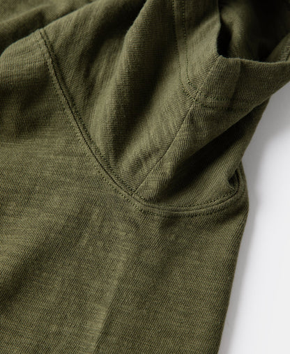 Heavyweight Cotton Gusset Tube T-Shirt - Green