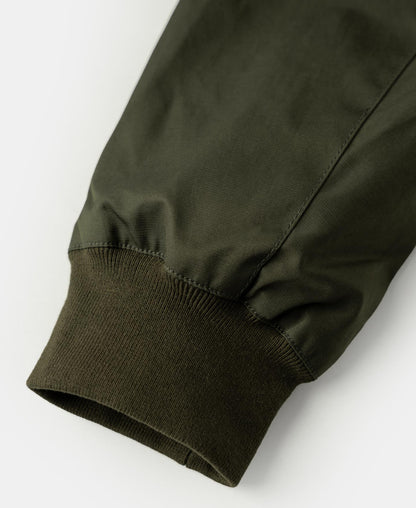 Stand Collar Jacket - Olive