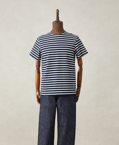 Breton Striped Jersey T-Shirt - Navy/Ivory