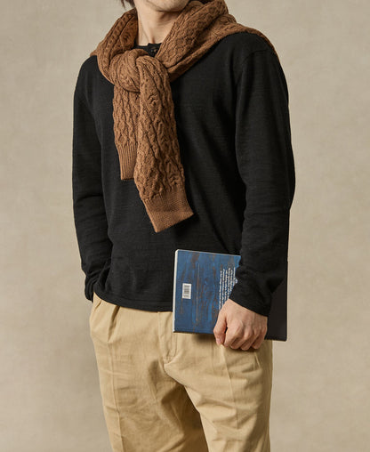 Wool-Hemp Blend Henley Shirt