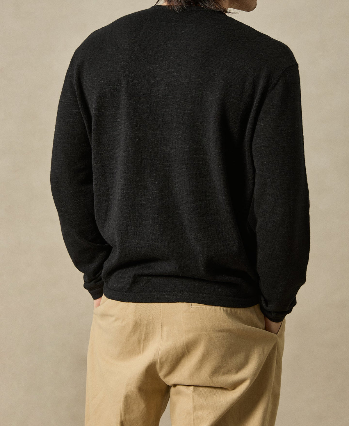 Wool-Hemp Blend Henley Shirt