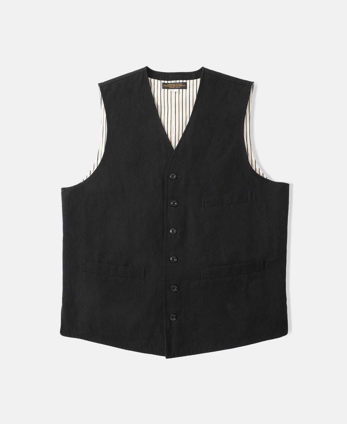 Textured Linen-Cotton Blend Vest - Black